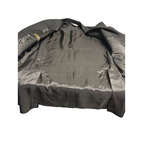 Mens Black Suit Jacket 40R Super 110s Fabric By Ing. Loro Piana & C Italy 2-Butt - Picture 3 of 11